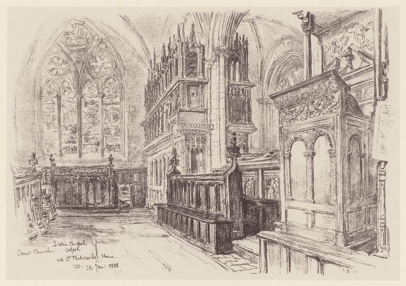 Christ Church, intérieur de la chapelle latine - John Fulleylove