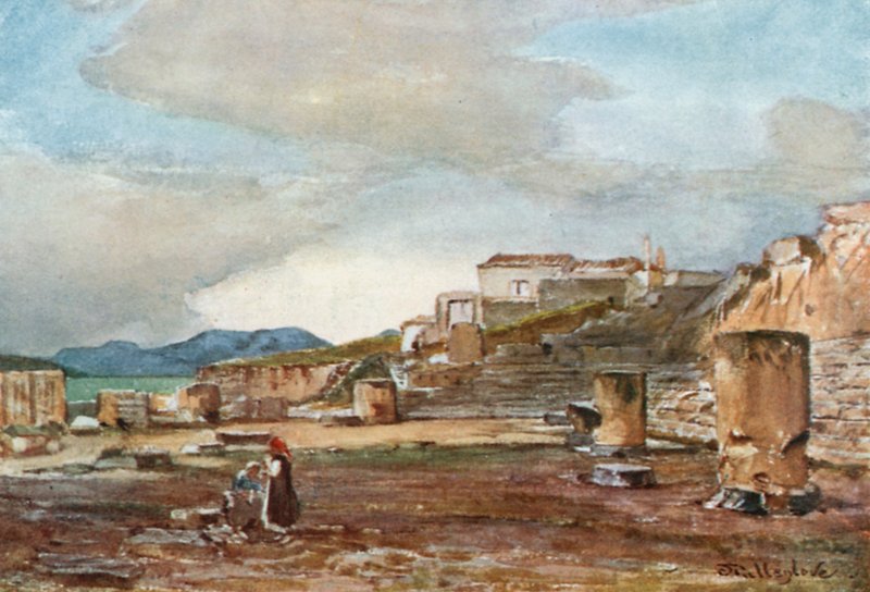 La salle du Grand Temple des Mystères, Éleusis - John Fulleylove