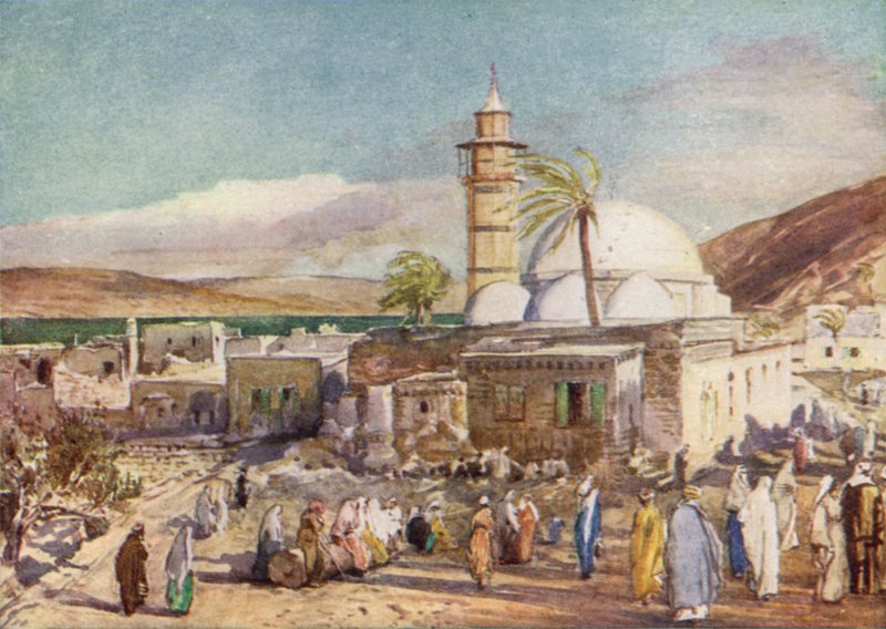 La mosquée de Tibériade et le lac de Galilée - John Fulleylove