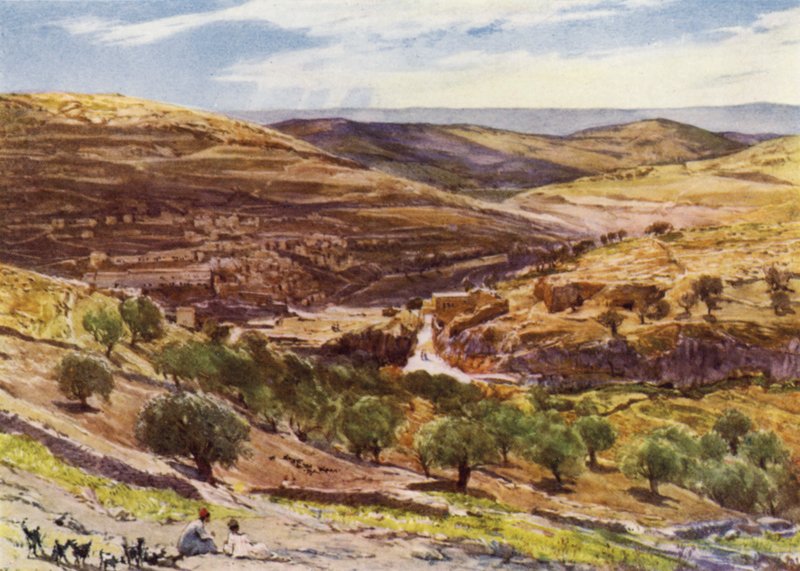 Vallée de Hinnom, avec la Colline de l