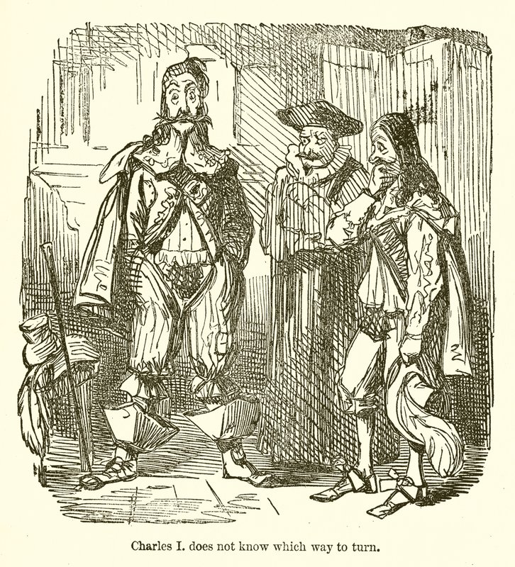 Charles I ne sait pas où se tourner - John Leech
