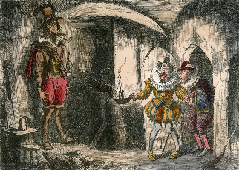 Découverte de Guido Fawkes par Suffolk et Mounteagle - John Leech
