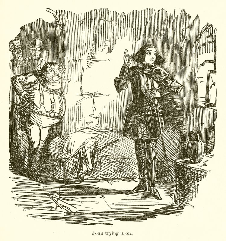 Joan essayant - John Leech