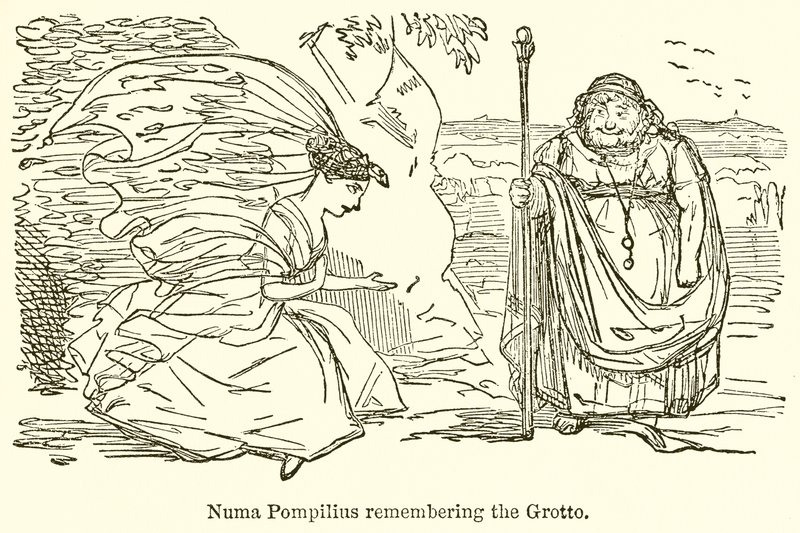 Numa Pompilius se souvenant de la grotte - John Leech