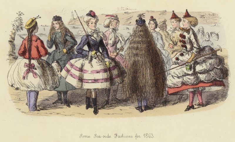 Quelques modes balnéaires pour 1863 - John Leech