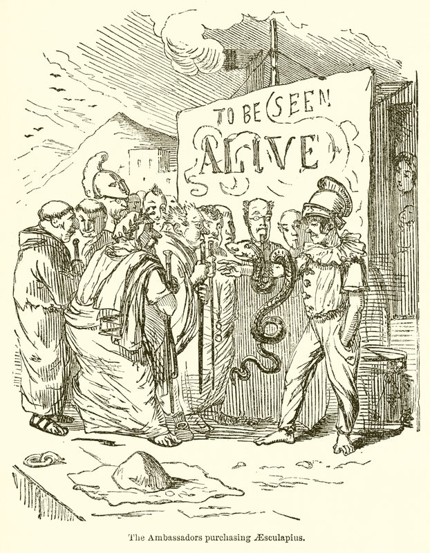 Les ambassadeurs achetant Esculape - John Leech