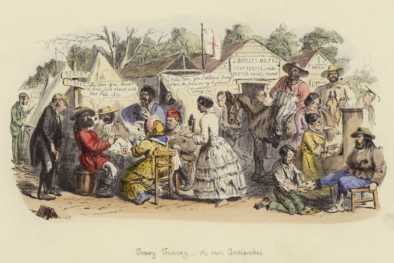 Topsy Turvey, ou nos antipodes - John Leech