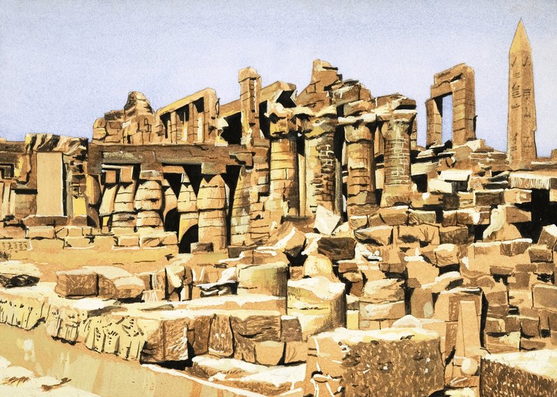 Les ruines du temple d