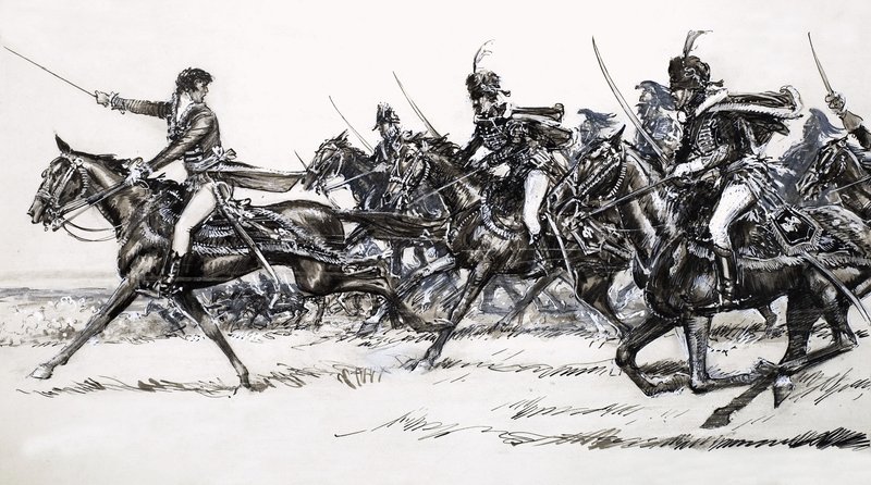 Charge de cavalerie - John Millar Watt
