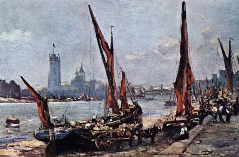 Houses of Parliament depuis Vauxhall - John Muirhead