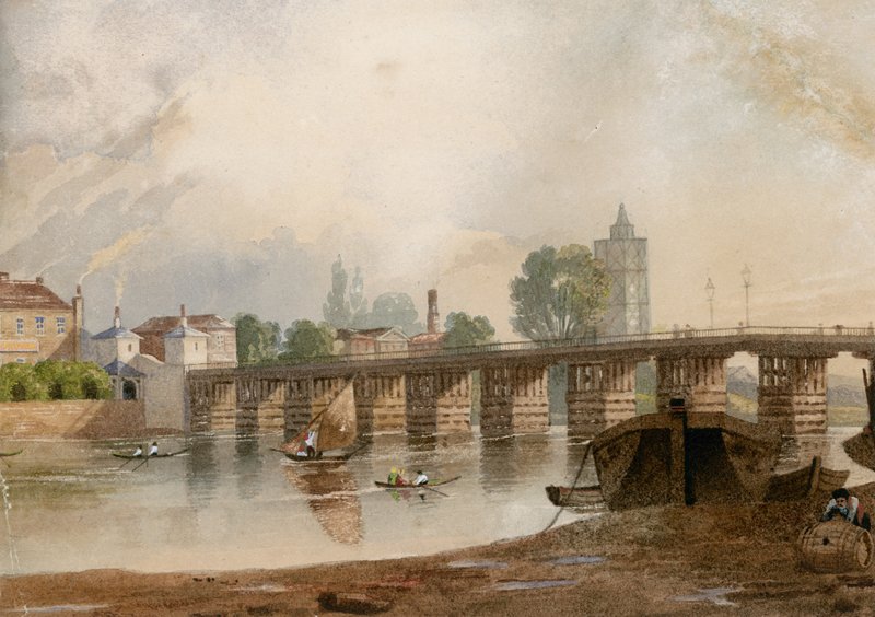 Vieux pont de Battersea - John Varley