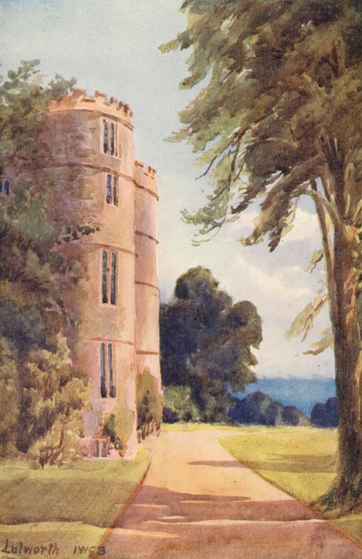 Lulworth Castle (lithographie couleur) - John W.G. Bond