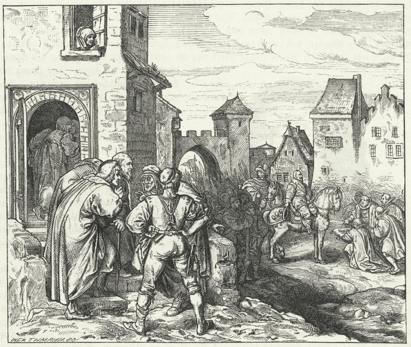Gustave-Adolphe de Suède entrant à Munich, 1632 - Josef Mathias Trenkwald