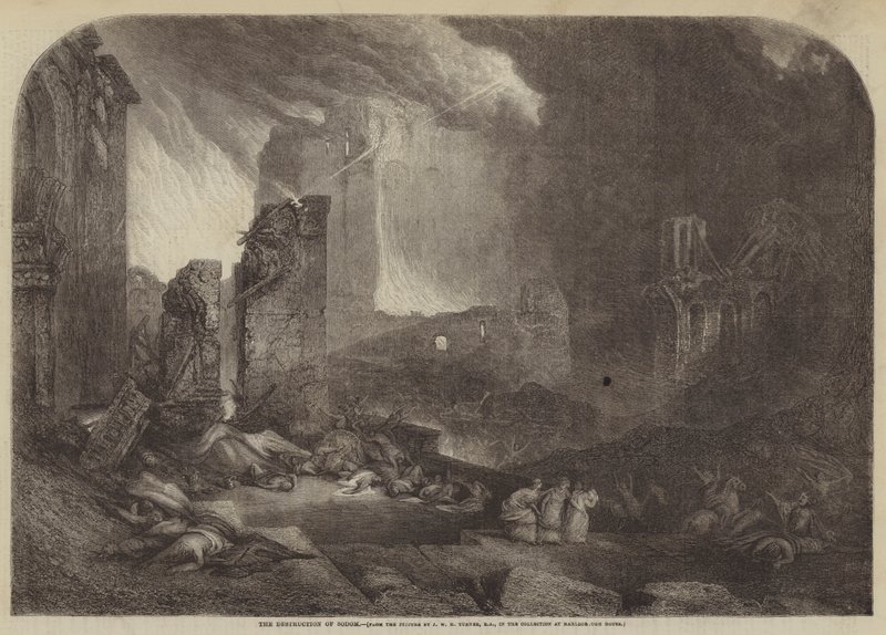 La destruction de Sodome - Joseph Mallord William Turner
