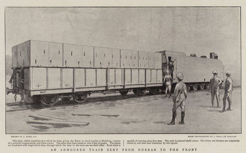 Un train blindé envoyé de Durban au front - Joseph Nash
