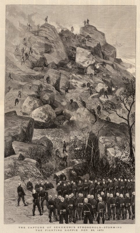 La Capture de la forteresse de Sekukuni, assaut du Fighting Koppie, 28 novembre 1879 - Joseph Nash