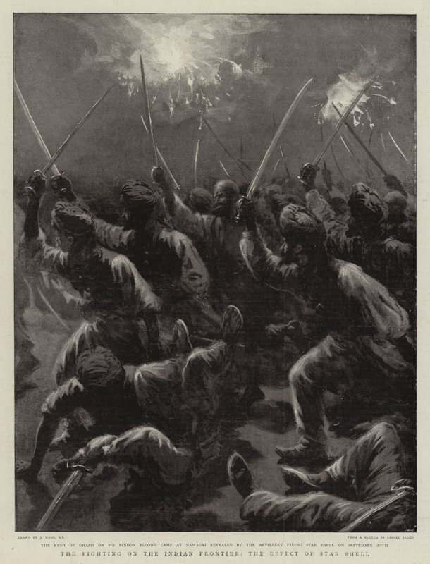 Les combats à la frontière indienne, l
