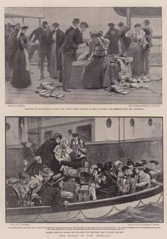Le naufrage du Stella - Joseph Nash