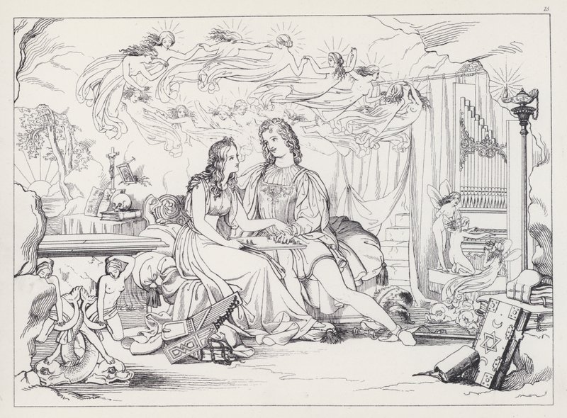 La Tempête de Shakespeare, Acte V, Scène 1 - Joseph Noel after Paton