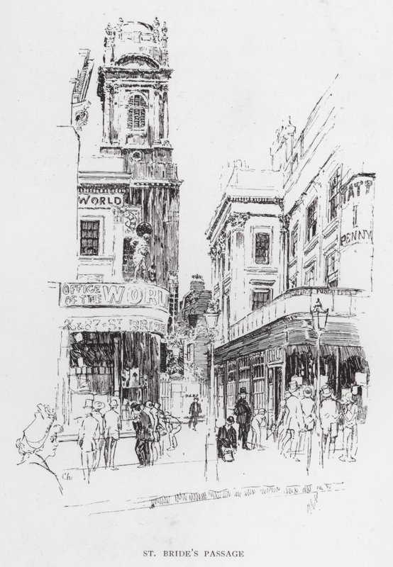 Passage de St Bride - Joseph (after) Pennell
