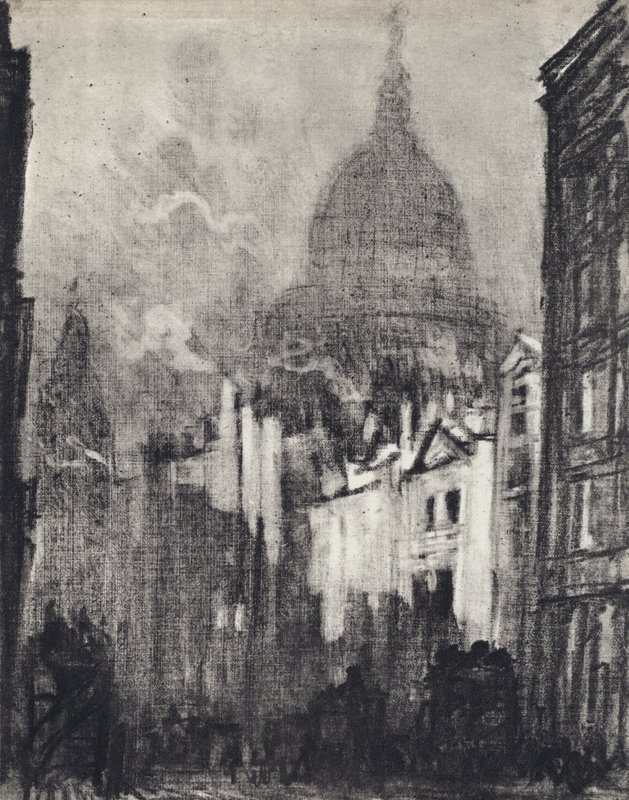 Dôme de Saint-Paul, depuis Cannon Street - Joseph (after) Pennell