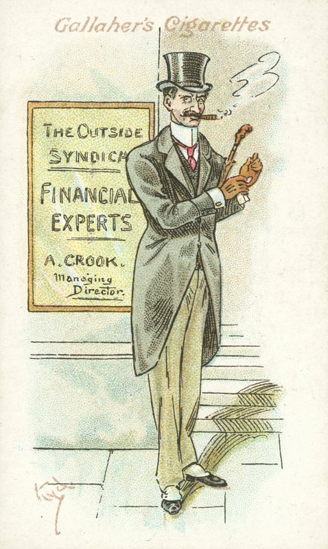 Les adeptes du tabac No 33 (lithographie en couleur) - Joseph Clayton (1856 1937) Clarke