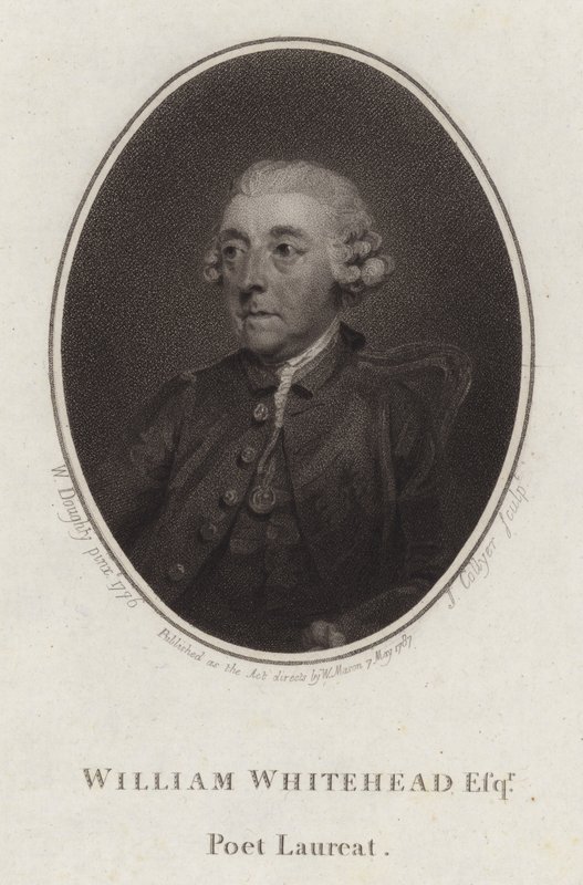 William Whitehead, poète et dramaturge anglais - Joseph Collyer