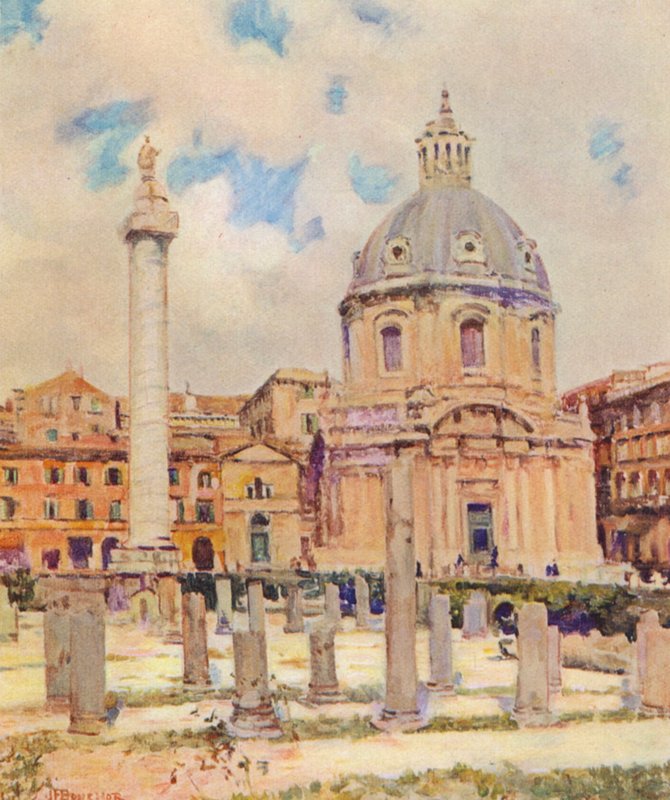 Rome: Le Forum de Trajan - Joseph Felix Bouchor