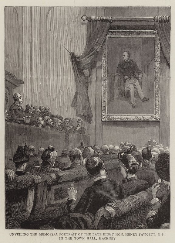 Dévoilement du portrait commémoratif du défunt très honorable Henry Fawcett, MP, dans la mairie de Hackney - Joseph Finnemore