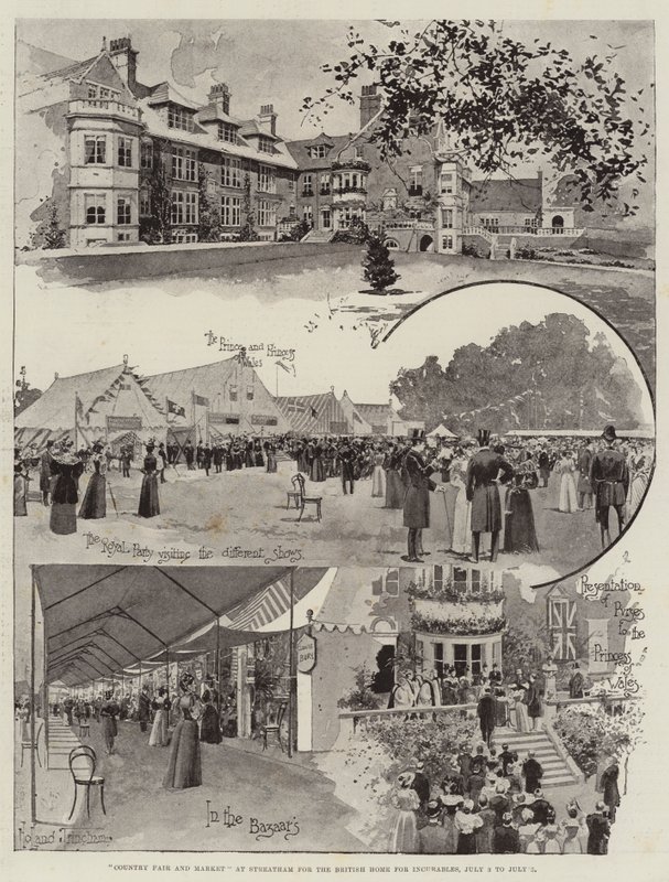 Foire et marché à Streatham pour le British Home for Incurables, du 3 au 5 juillet - Joseph Holland Tringham