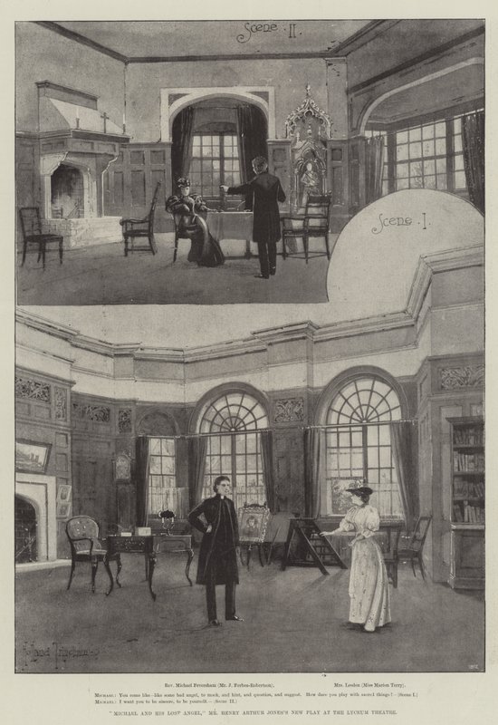 Michael et son ange perdu, nouvelle pièce de M. Henry Arthur Jones au Lyceum Theatre - Joseph Holland Tringham