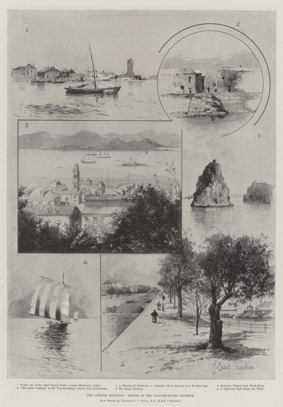 La question chinoise, scènes dans le district de Yangtse-Kiang - Joseph Holland Tringham