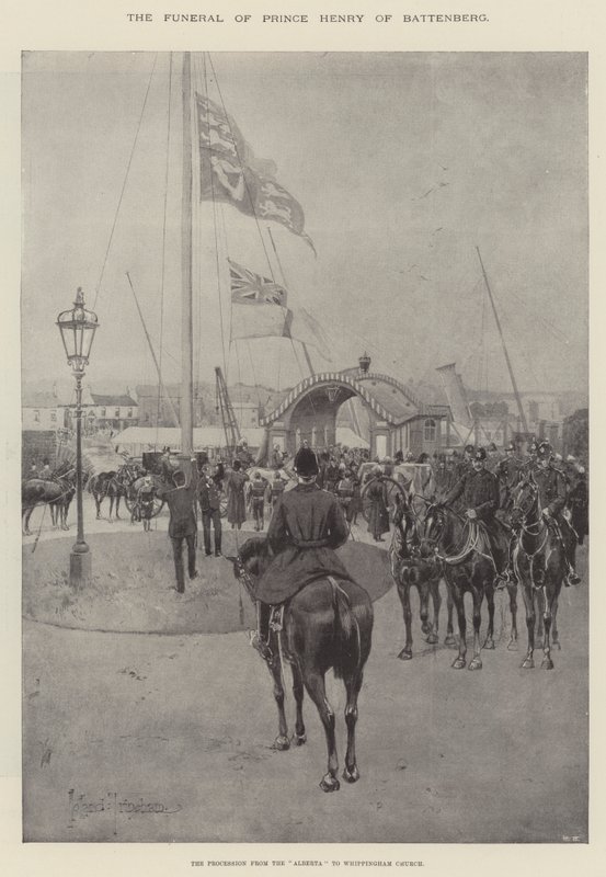 Les funérailles du prince Henry de Battenberg, la procession de l