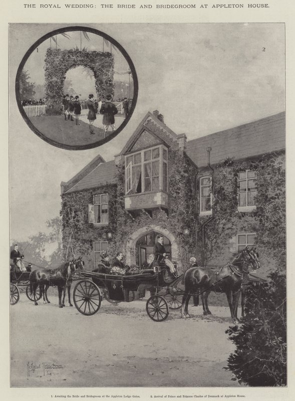 Le mariage royal, la mariée et le marié à Appleton House - Joseph Holland Tringham