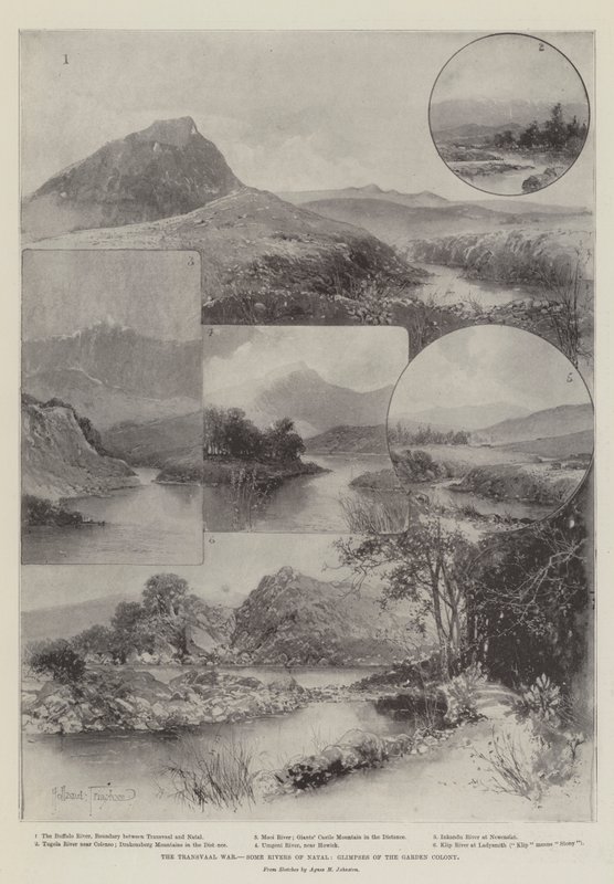 La guerre du Transvaal, quelques rivières du Natal, aperçus de la colonie jardin - Joseph Holland Tringham