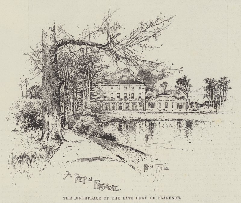 Feu le duc de Clarence et Avondale, le lieu de naissance du feu duc de Clarence - Joseph Holland Tringham