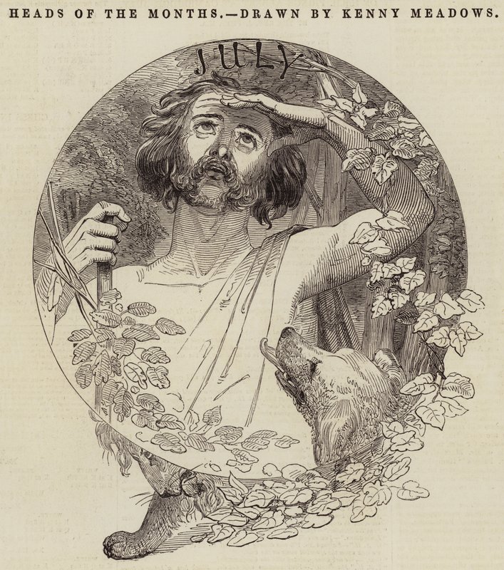 Les têtes des mois - Joseph Kenny Meadows