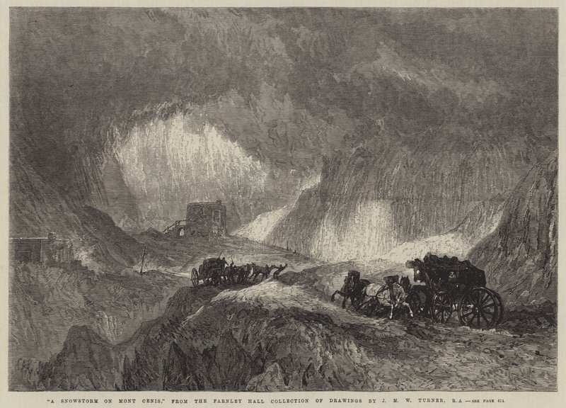 Une tempête de neige sur le Mont Cenis - Joseph Mallord William Turner