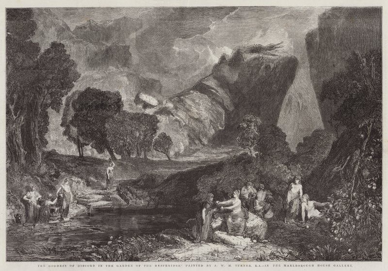 La déesse de la discorde dans le jardin des Hespérides, dans la galerie de Marlborough House - Joseph Mallord William Turner