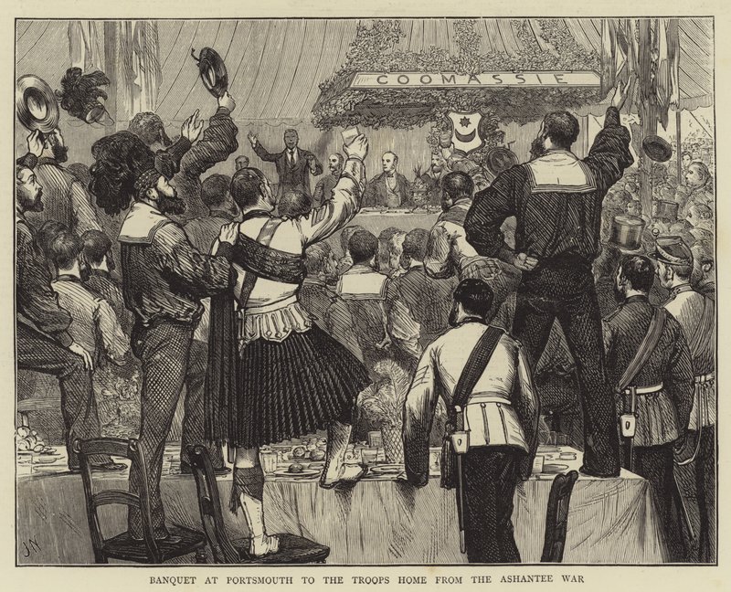 Banquet à Portsmouth pour les Troupes Revenant de la Guerre d