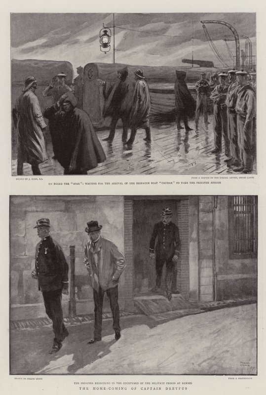 Le retour à la maison du capitaine Dreyfus - Joseph Nash