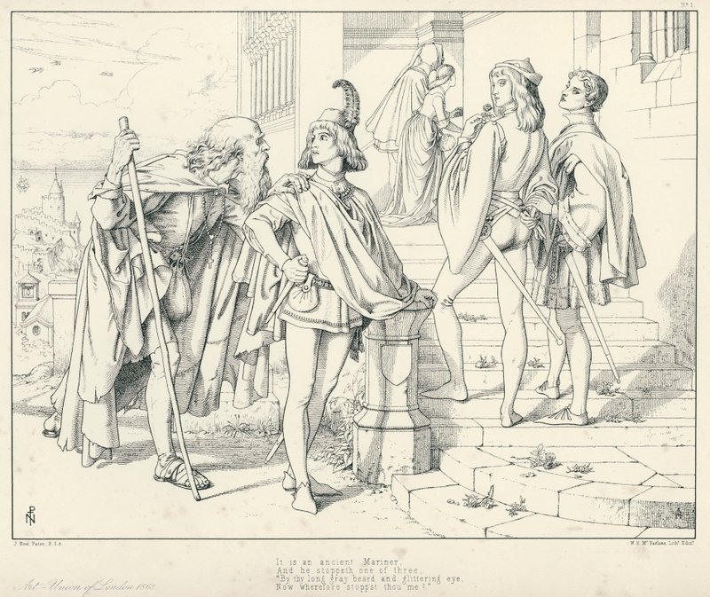 Illustration pour La Complainte du Vieux Marin de Coleridge - Joseph Noel (after) Paton