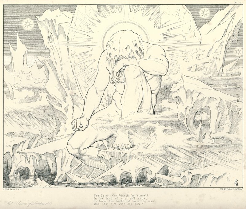 Illustration pour La Complainte du vieux marin de Coleridge - Joseph Noel (after) Paton