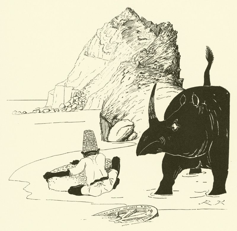 Le Parsee commence à manger son gâteau - Joseph Rudyard (after) Kipling