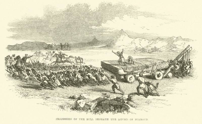 Procession du taureau sous le Mont Nimrud - Josiah Wood Whymper