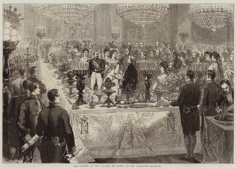 Souper de bal dans la Galerie de Diane, aux Tuileries - Jules Pelcoq