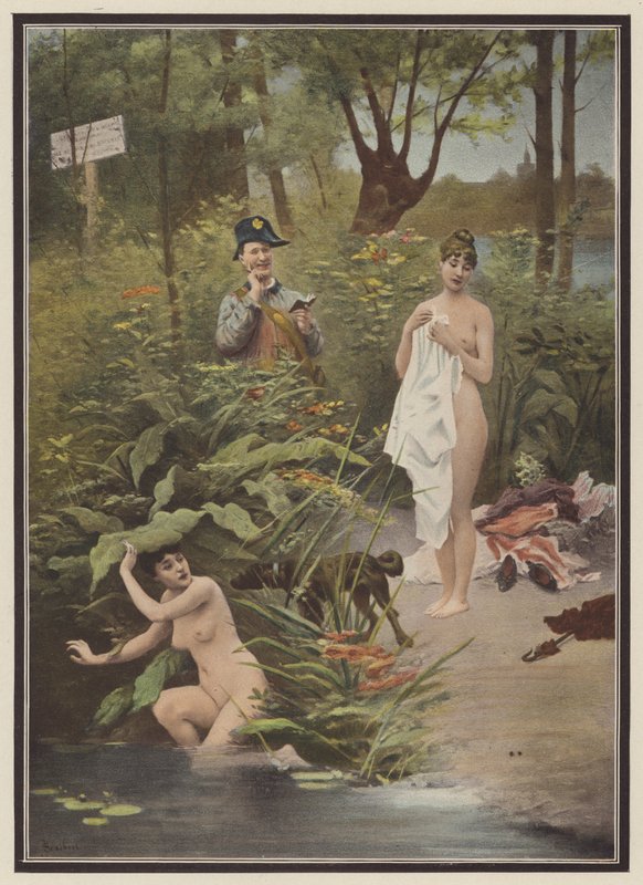 Femmes surprises en train de se baigner - Jules (after) Scalbert