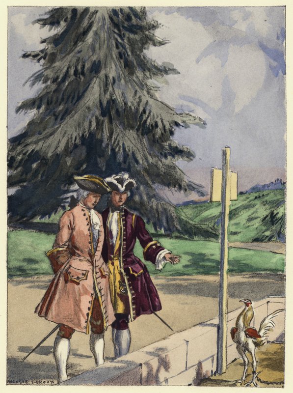 Illustration pour les mémoires de Casanova (lithographie couleur) - Jules Marie Auguste Leroux