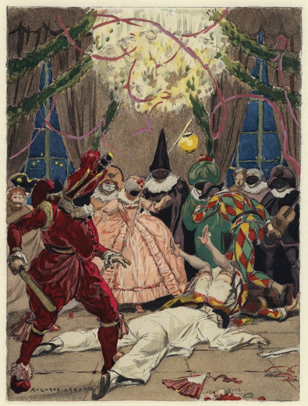 Illustration pour les mémoires de Casanova (lithographie couleur) - Jules Marie Auguste Leroux