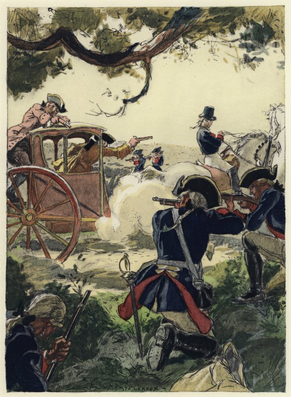 Illustration pour les mémoires de Casanova (lithographie couleur) - Jules Marie Auguste Leroux